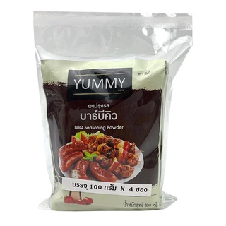 พร้อมส่ง! ยัมมี่ ผงปรุงรส รสบาร์บีคิว 100 กรัม x 4 ซอง Yummy BBQ Seasoning Powder 100g x 4 pcs