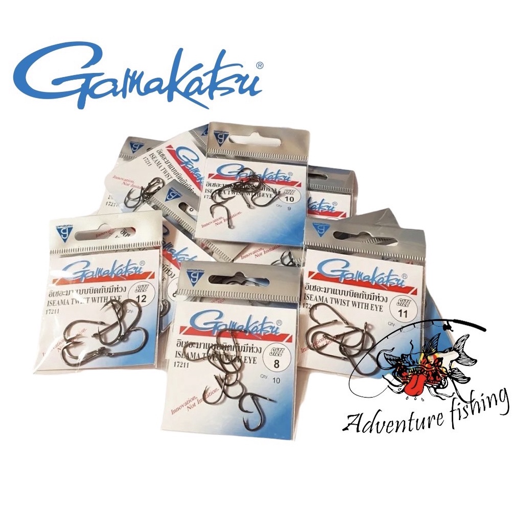 Gamakatsu เบ็ดกามาคัตซึ อิเซอะมาแบบมีห่วง ซองสีฟ้า รุ่น17211