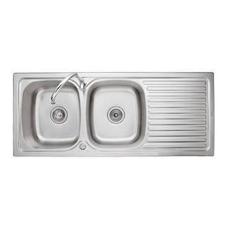 Embedded sink BUILT-IN SINK 2B1D AXIA VENUS 120 STAINLESS STEEL Sink device Kitchen equipment อ่างล้างจานฝัง ซิงค์ฝัง 2ห