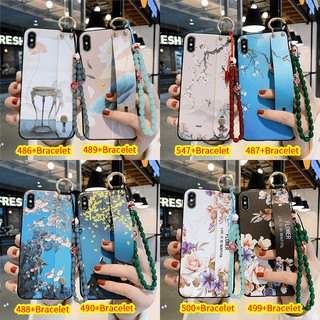 เคสโทรศัพท์อ่อนนุ่มพร้อมสายรัดข้อมือเคสโทรศัพท์มือถือ Tpu + สายคล้องมือสําหรับ Oppo A 12 E K 3 F 11 Pro A 59 F 1s F9 A 3s Ax 5 S Ax 5