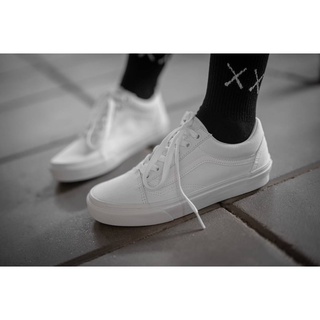 [ของแท้ ส่งฟรี จากไทย] VANS OLD SKOOL CLASSIC WHITE/WHITE