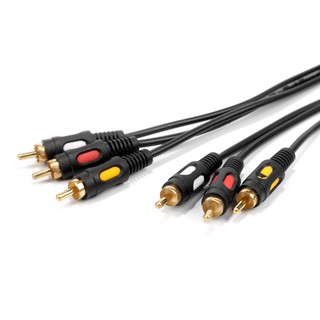 【1.5M/3M/5M/10M】3 rca male av สายเคเบิ้ลเสียงวิดีโอ