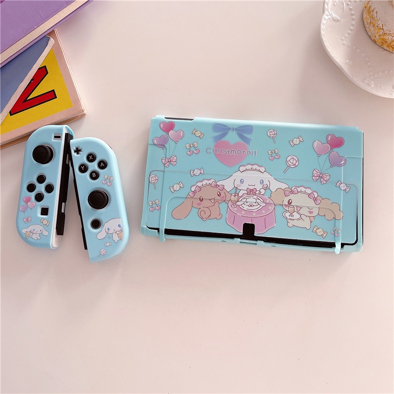 Nintendo Switch OLED เคส【C i n n a m o r o l】Happy Party Nice Casing TPU Game Console Handle Protect
