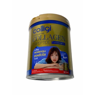 COLLIGI Collagen คอลลาเจน Net Weight 201.2g กระป๋องสีทอง 1 กระป๋องใหญ่ ราคาพิเศษ สินค้าพร้อมส่ง!!