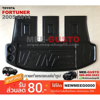 [พร้อมส่ง] ถาดวางของท้ายรถยนต์เข้ารูป แบบเต็ม Toyota Fortuner [2004-2014]