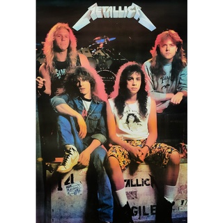 โปสเตอร์ รูปถ่าย วงดนตรี เมทัลลิกา METALLICA (1981) POSTER 24”x35” Inch American Heavy Metal Rock V10