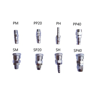 ข้อต่อลมสวมหัวคอปเปอร์ แบบสวมสายลมข้อต่อคอปเปอร์สวมสายลม COUPLER AIR CONNECTOR