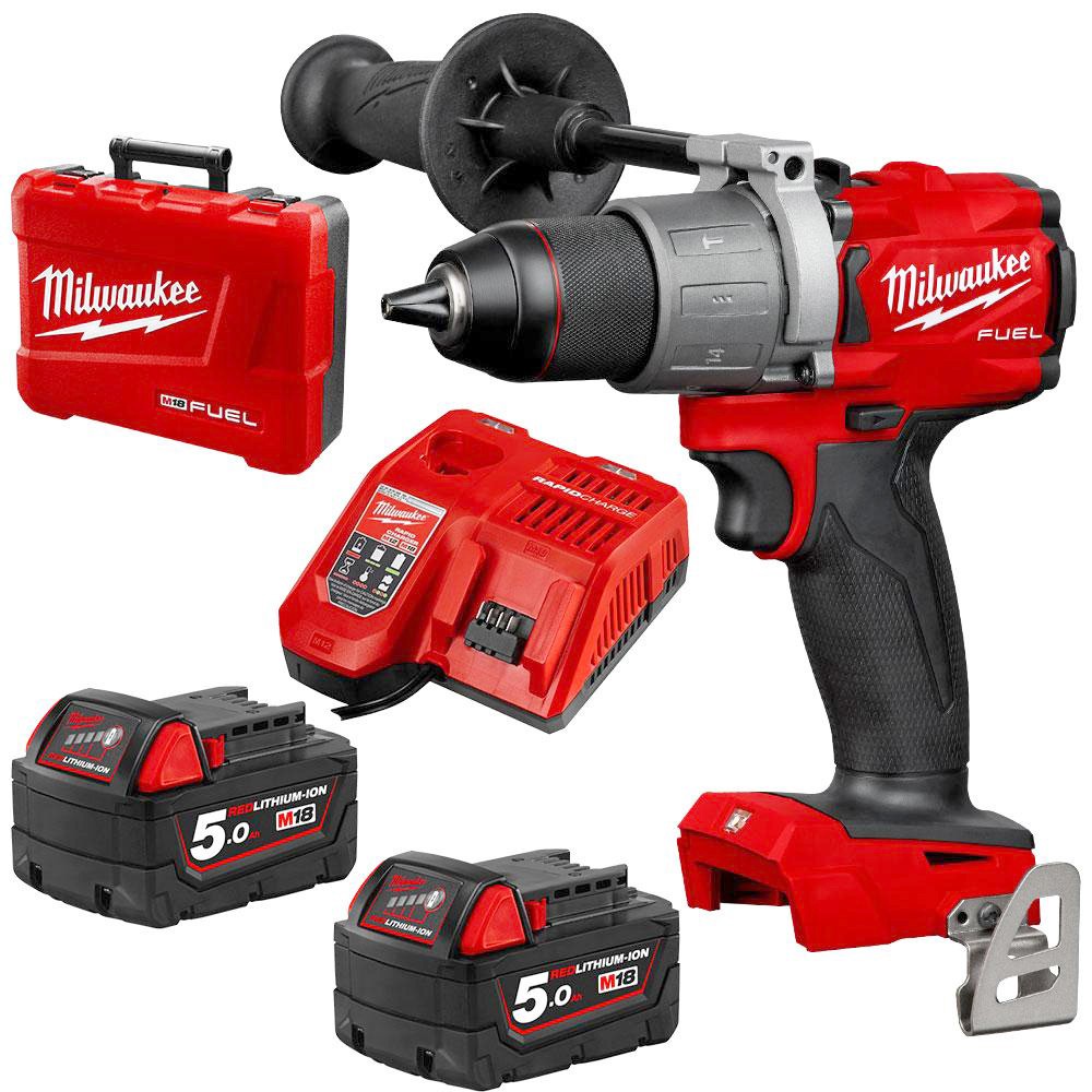 MILWAUKEE NO.M18 FPD2-502C M18 Fuel 2-speed Drill 18V, 502C, สว่านไขควงไร้สาย 18V Factory Gear By Ge