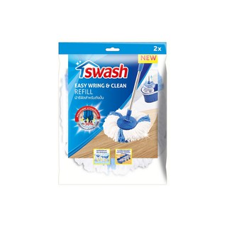 อะไหล่ม็อบกลมไมโครไฟเบอร์ 1x2 SWASH | SWASH | 156545 อุปกรณ์ทำความสะอาด อุปกรณ์ทำความสะอาด Home Organizers &amp; Cleaning อะ