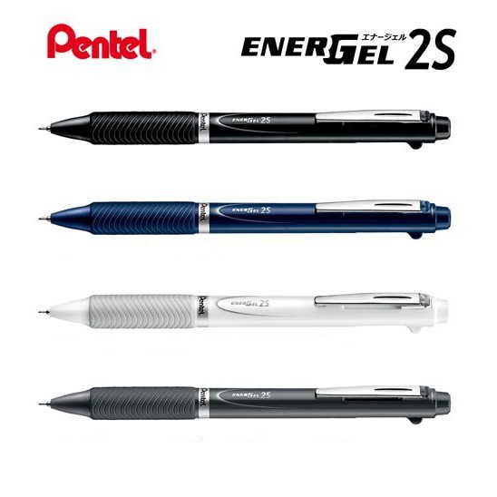 ปากกา ดินสอกด !! Pentel energel 2S ปากกาเจล หมึก 2 สี พร้อมดินสอกดในแท่งเดียวกัน