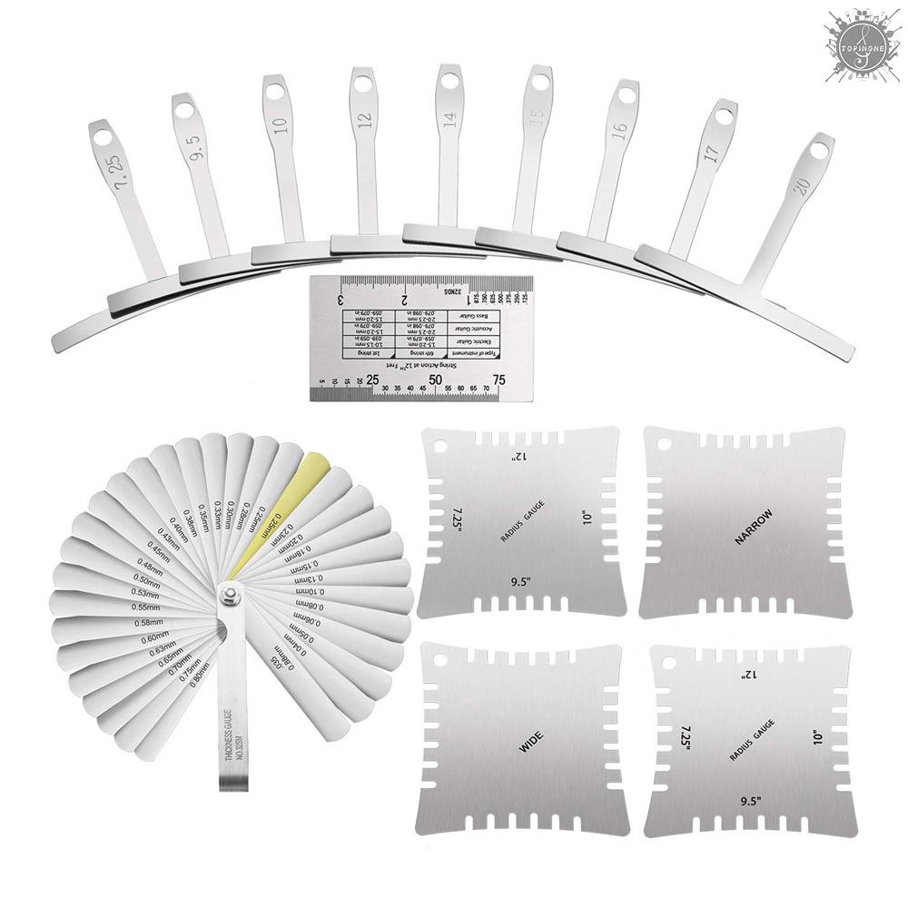 guitar luthier measuring tool kit set string action