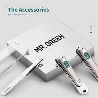 Mr.green ชุดกรรไกรตัดเล็บมือเล็บเท้า เท้า แบบพกพา ชุดกรรไกรตัด สเตนเลส เครื่องมือ เดินทาง กรูมมิ่ง เคส กล่องของขวัญ ชุดกรรไกรตัดเล็บ