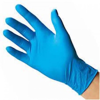 ถุงมือไนไตรสีฟ้า  Nitrile glove (ชนิดไม่มีแป้ง) 💥สินค้าขายดี💥ถูกที่สุด💥บรรจุแพ็ค