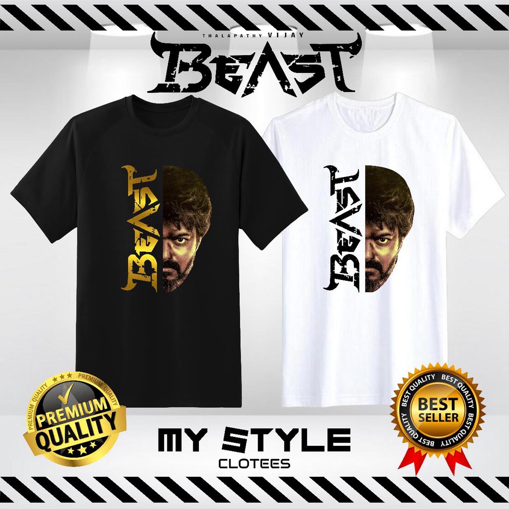 เสื้อยืด Beast Vijay/baju Vijay Beast ผ้าฝ้าย 100% 02