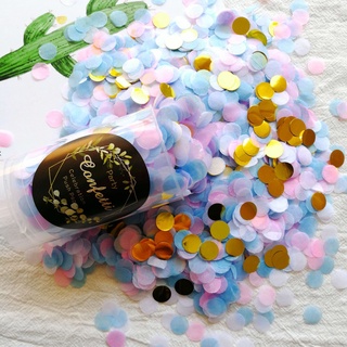 WishYou [พร้อมส่ง] พลุกระดาษ สายรุ้งโปรยฉลอง งานปาร์ตี้ แบบมือดัน ไร้เสียง Push Pop Confetti