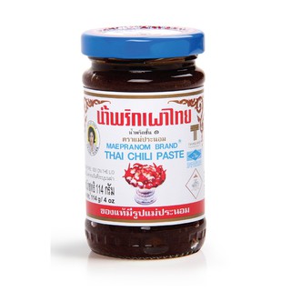 แม่ประนอม น้ำพริกเผาไทย 114 กรัม THAI CHILI PASTE 114 g 1 กระปุก กลมกล่อม