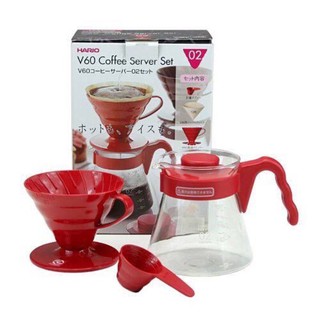 Hario V60 Coffee Server Set 02  ชุดชงกาแฟดริป ฮาริโอะ ขนาด 02