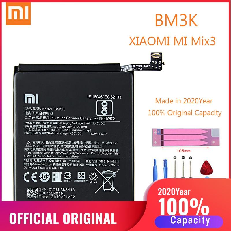 BM3K Original Phone Battery for Xiaomi Mi Mix 3 Mix3 Replacement Batteries Xiomi bateria MIMIX 3 3200mah