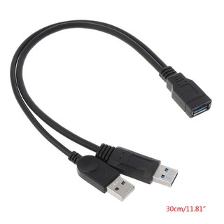 ฮับสายเคเบิลแยก USB 2.0 A ตัวผู้ เป็น USB ตัวเมีย 2 คู่ อุปกรณ์เสริมสําหรับเครื่องพิมพ์