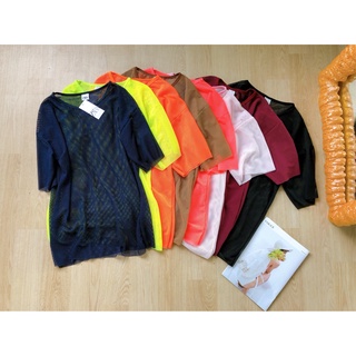 เสื้อตาข่าย ทรง oversize ใส่สบายไม่ร้อน
