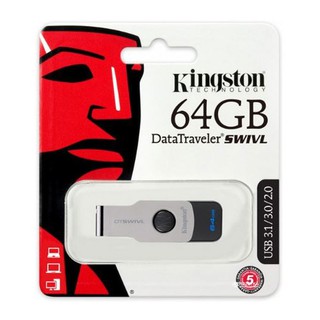 แฟลชไดร์ฟ KINGSTON 64 GBของเเท้.(DTSWIVL/64GB) USB3.0