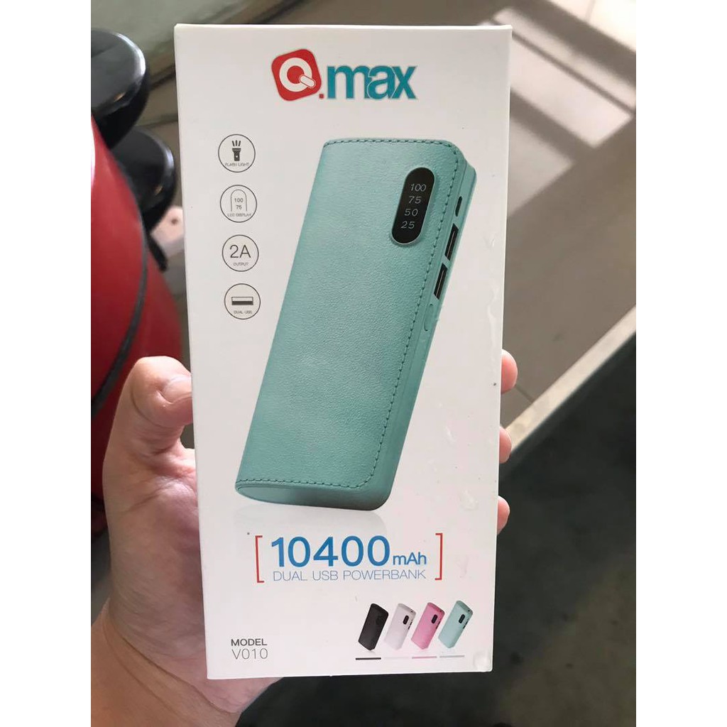 ลดอย่างแรง powerbank แบตสำรอง Qmax 10400 mAh