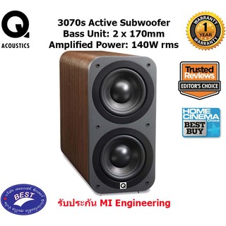 Q Acoustics 3070S Active Subwoofer Amplified Power 140W rms