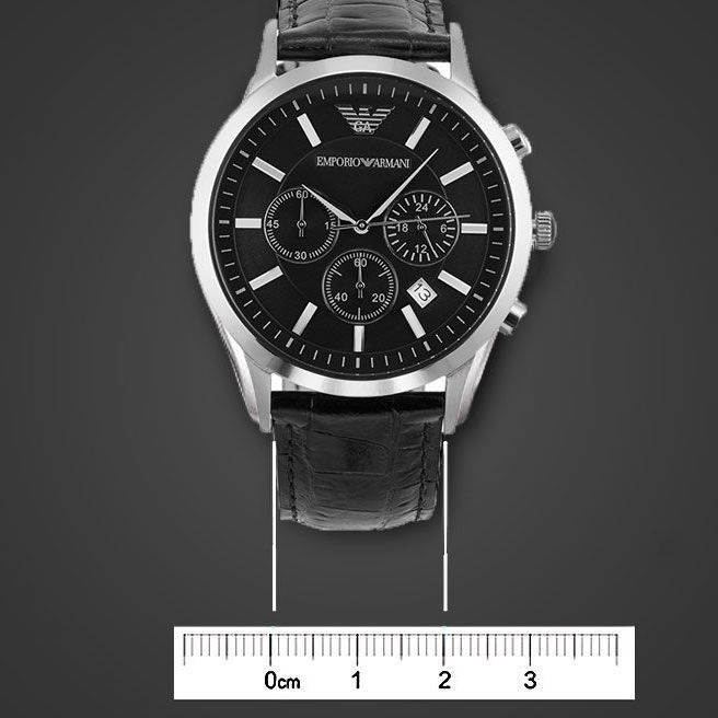 (HOT)สายนาฬิกาข้อมือหนังแท้ ลายหนังจระเข้ สําหรับผู้ชาย Armani AR2447 ...
