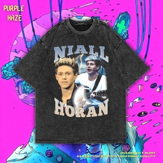 เสื้อยืด ขนาดใหญ่ พิมพ์ลาย Haze Niall Horan สีม่วง | หินล้างทําความสะอาด | เสื้อเชิ้ต Niall Horan | เสื้อเชิ้ต One Direc