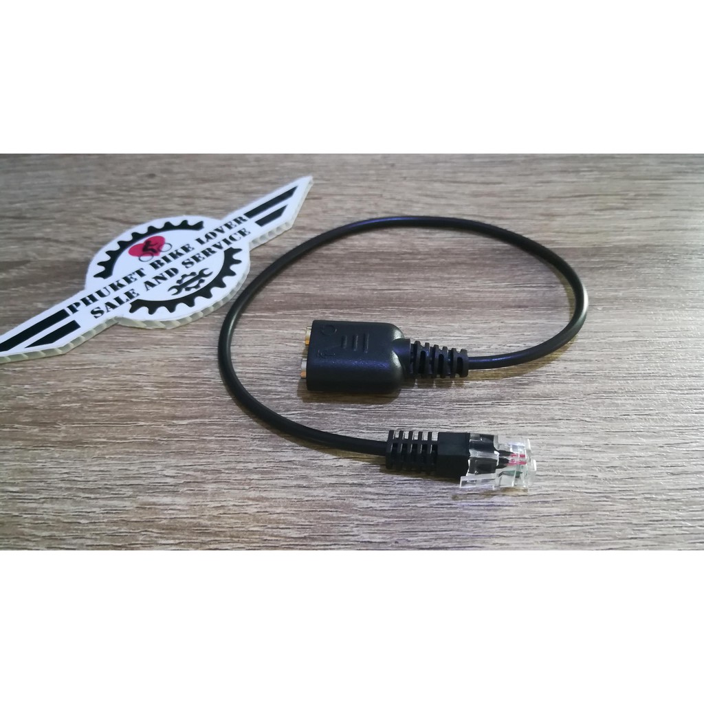 สายแปลง Headset คอมพิวเตอร์ มาใช้กับโทรศัพท์ RJ9 1pc 30cm Pro Headset Telephone Cable Dual 3.5mm to 