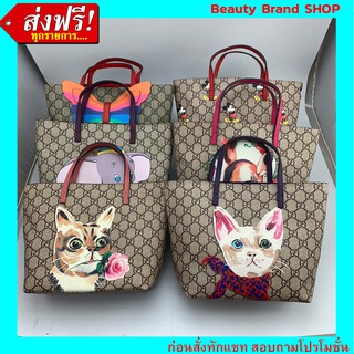 🔥 ราคาส่ง งานตรงปก เป๊ะมาก🔥  Gucci Childrens GG tote Bag Original Grade Full Set Option หนังแท้ 100%