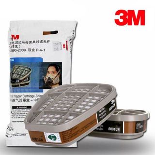 3M 6001cn ตลับกรองคาร์บอน ตลับกรองยาฆ่าแมลง ไอระเหย