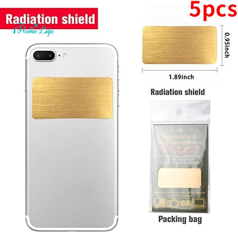 5 ชิ้น EMF ป้องกันโทรศัพท์มือถือป้องกันรังสีสติกเกอร์ไอออนลบ EMF Blocker สําหรับอุปกรณ์อิเล็กทรอนิกส