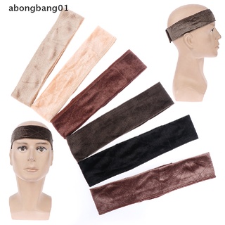 Abongbang01 ที่คาดผม ผ้ากํามะหยี่ กันลื่น ปรับได้ 1 ชิ้น