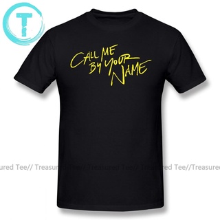 เสื้อยืดคอกลมcrew neckcall me by your name เสื้อยืดพิมพ์ tee man เสื้อ Awesome tshirt แขนสั้น sport oversize ผู้ชายคลาสส