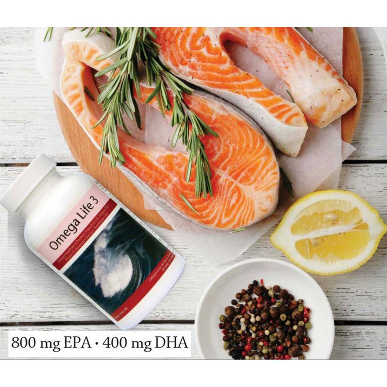 Omega Life 3 โอเมก้า ไลฟ์ 3 จากน้ำมันปลาเเซลมอนและวิตามินอี ลดการอักเสบต่างๆในร่างกาย บำรุงสมองของแท้100%!!! จาก unicity