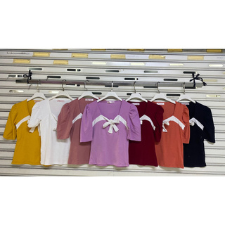 เสื้อยืดแฟชั่นผ้ายืดเยอะใส่สบายไม่ร้อนอกใส่ได้ถึง28นิ้วถึง38นิ้วความยาวเสื้อ21นิ้วพร้อมส่งจ้า