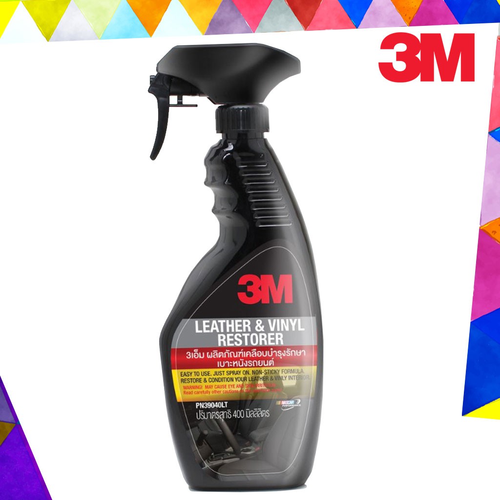 3M แชมพูล้างรถ ชนิดผสมแวกซ์ 1000มล. PN39000W + ผลิตภัณฑ์PN39040LT เคลือบบำรุงรักษาเบาะหนังรถยนต์ ขนาด 400ml. - รูปที่ 3