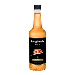 ลองบีช ไซรัป พีช (LongBeach Peach Syrup) ปริมาตรสุทธิ 740 มล.