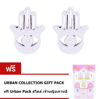 Tips Gallery Princess Collection ต่างหู STAINLESS STEEL 316L สตัด  รุ่น Iconic Hamsa TES-SEL347UR