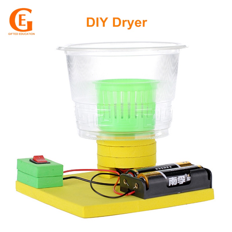 เครื่องเป่าลมไฟฟ้า DIY ของเล่นเสริมการศึกษาวิทยาศาสตร์สําหรับเด็ก
