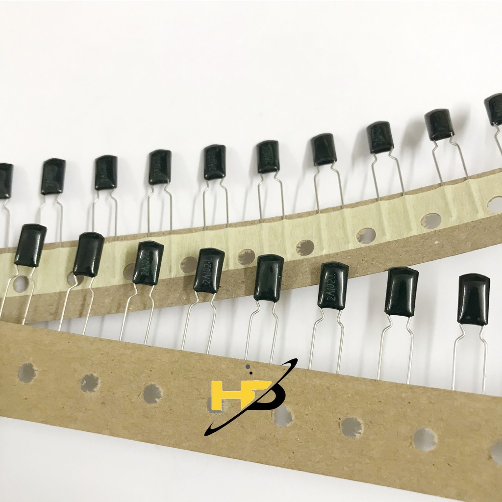 ชุดตัวเก็บประจุไมก้า 50 ชิ้น 2A102J 102J 1nF 100V, ตัวเก็บประจุคุณภาพสูง