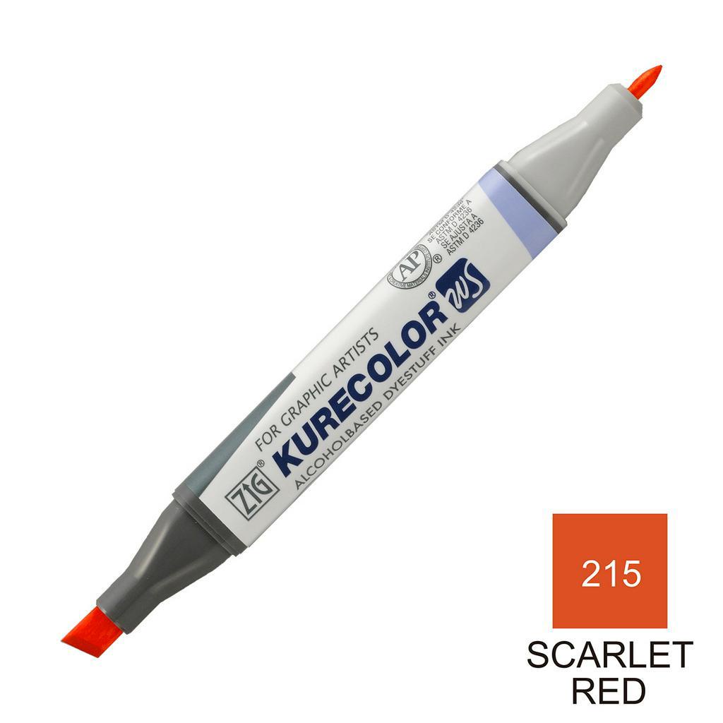 ZIG Kurecolor Twin WS - 215 Scarlet Red KC-3000N/215