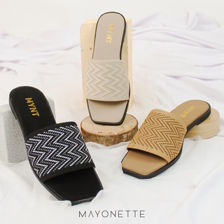 Mynt By Buttonscarvestte Tille Flats - รองเท้าแตะ ส้นเตี้ย สําหรับผู้หญิง 2022