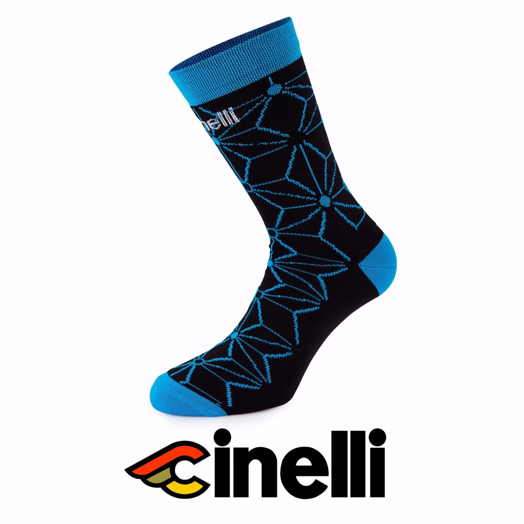 CINELLI ถุงเท้าจักรยาน รุ่น BLUE ICE