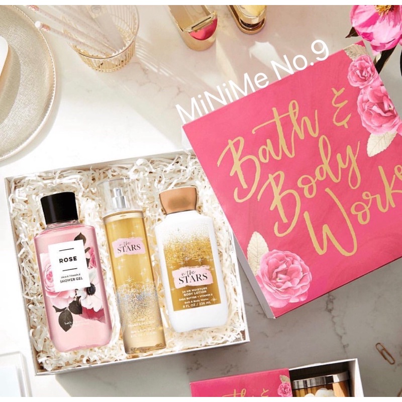 กล่องของขวัญ (เฉพาะกล่อง ❌ไม่รวมถุงกระดาษ) Bath&Body Works Gift Box (boxไม่only) (ขนาดใหญ่ 23x24x11.5 cm.)