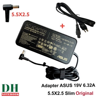 สายชาร์จโน๊ตบุ๊ค Adapter ASUS 19V 6.32A SLIM 5.5*2.5   120W  ORIGINAL