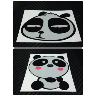 สติ๊กเกอร์ตัดคอม สะท้อนแสง 3M แท้ หมีแพนด้า PANDA หัวหมี หน้าเบื่อ เบื่อ sticker ติดรถ แต่งรถ สติกเกอร์ สติกเกอ แพนด้า