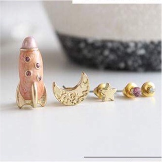 Rocket earring set(เซตต่างหู 5 ชิ้น)