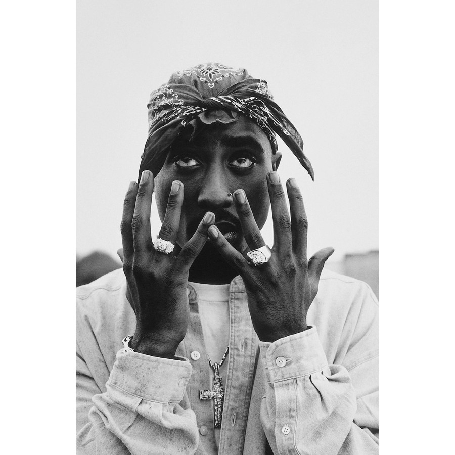 โปสเตอร์ 2Pac Tupac Shakur ทูพัค แร็ปเปอร์ Rapper Hiphop ฮิปฮอป Poster ภาพถ่าย รูปภาพ ตกแต่งผนัง วงด